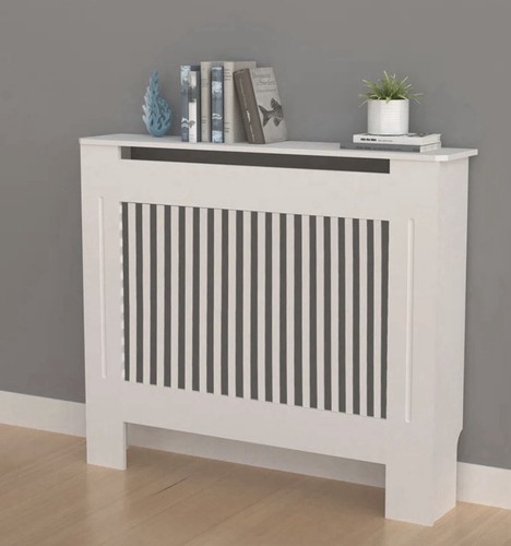 Small white radiator cover - white,