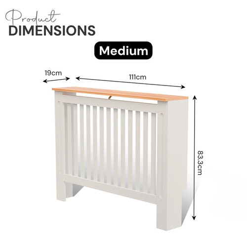 White radiator cover mdf small - cover,