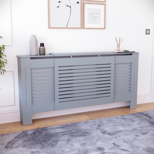 Modern grey radiator cover - modern,