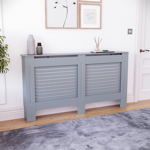 Modern grey radiator - grey, cover