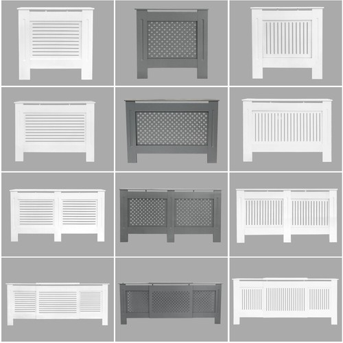 Radiator cover white grey - cover,