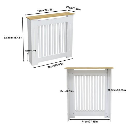 100cm high radiator cover - high,