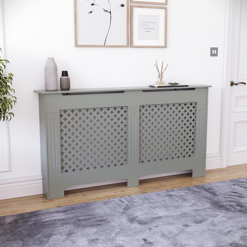 White radiator cover mdf - white,