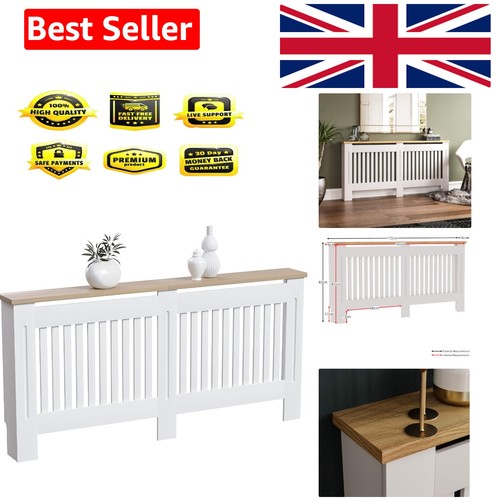 White arlington radiator cover - white,
