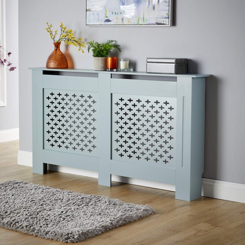 Grey large radiator cover - radiator, mdf